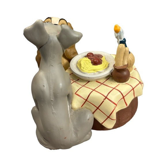 Vintage Disney Lady & Tramp Collectors Item Dog Figurine in Gray, Tan, Brown - Picture 4 of 9